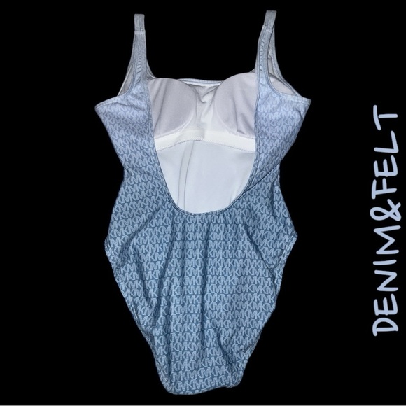 Michael Kors Scoopback Ombré Logo One Piece Swimsuit | NEW/NWT!!🌊☀️🏖️☀️🌊 - Picture 2 of 7